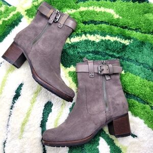 Trask waterproof grey suede boots